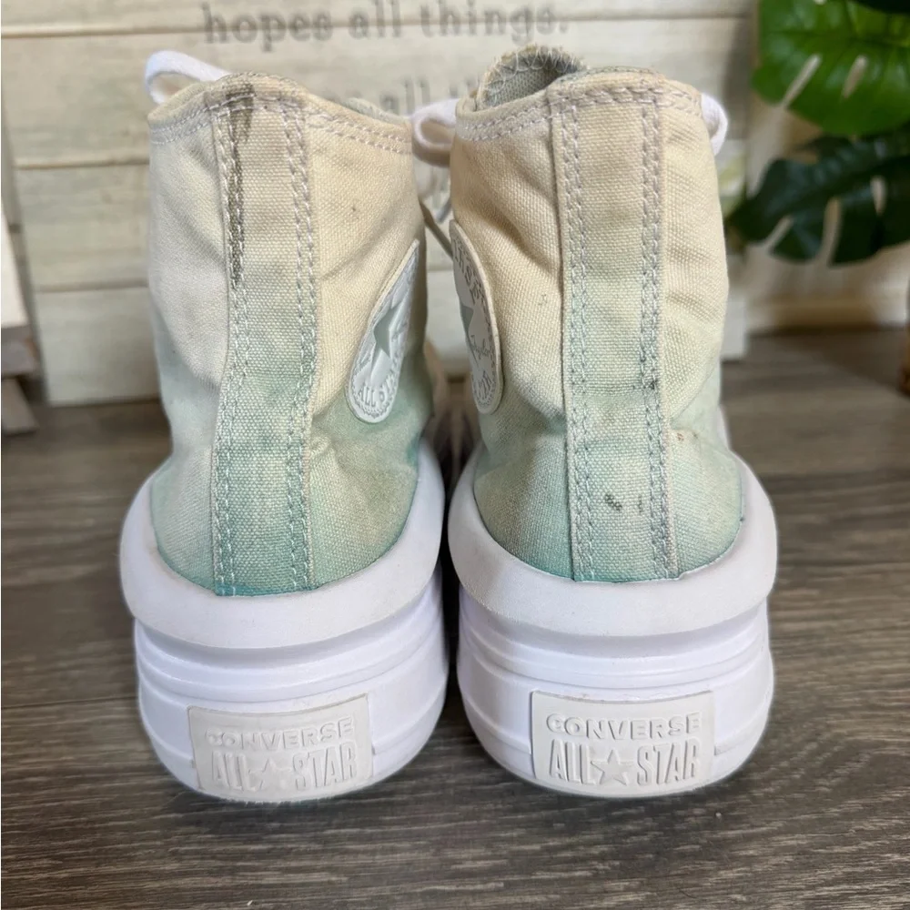 Converse Chucks All Star Move High Top Platform Sneaker Ombre Light Dew 8.5 - Picture 6 of 8